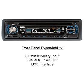 Naxa NX-675 In Dash 250 Watt CD MP3 Player AM FM Car Stereo w/USB + SD