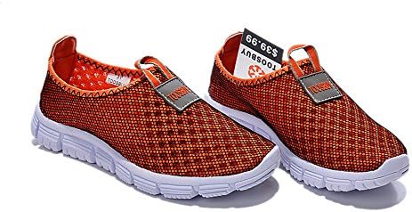 Breathable Running Sport Tennis Shoes,Beach Aqua, Outdoor,Athletic,Rainy,Skiing,Walking,Slip on Water,Flat Casual Kid Shoes Red US2.5/EU34/21.5CM