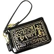 Coach Poppy Patent Leather Wristlet Case Bag for IPOD 42868 Black