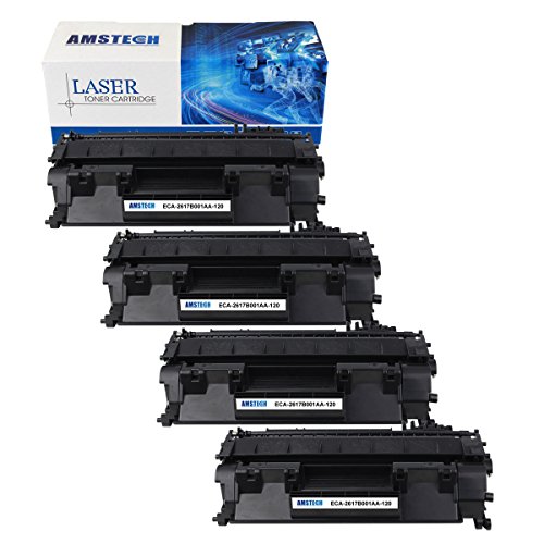 Laser Printer Drums & Toner 4Pack Amstech 5,000 Pages Compatible Black