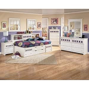 Amazon.com - Zayley Bookcase Bedroom Set - Bedroom Furniture Sets