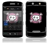 Pink Crossbones Design Decal Skin Sticker for the BlackBerry Storm 9530 9500 Cell Phone