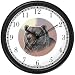 Grizzly Bear or Brown Bear No.2 Animal Wall Clock by WatchBuddy Timepieces (White Frame)