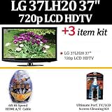 37LH20 Brand New LG 37 inch 720p LCD HDTV LG kit includes 2 Pack HDMI Cable + LCD Screen Cleaner