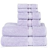 Ultra Soft Hand Towel 16x28 Lilac - Pure Luxury 650 gram Cotton with Rayon band - Oversized Large Crisp & Highly Absorbent Ideal for every day use Easy care - 16 brilliant colors - Outstanding Value better than Discount Clearance Sale Save 70%