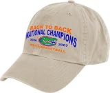 Florida Gators Back to Back NCAA Basketball National Champions Natural Hat