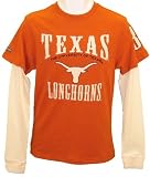 Mens Texas Longhorns L/S Hitch Double Layer Tshirt - 2XL
