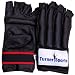 Leather Cut Finger Gloves Punch Bag mitt kick Boxing mitts glove Bag gloves Exercise Equipment Black Extra Large