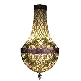 Meyda Tiffany Grand Morning Glory Tiffany Pendant Ceiling Fixture 38458 by Meyda