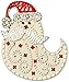 Bucilla Wood Stitchable Shapes Kit, 3 by 3-Inch, Santa