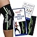 Furious Fitwear Knee Compression Sleeve for Running, Basketball, Weightlifting, Squats, Muscle Pain Recovery & Arthritis Support - 3-in-1 (Braces, Sleeves & Wraps) Benefits for Men & Women - Single
