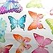 Vibrant Butterflies in Flight - Reusable Instant Decor Self-Adhesive Matte Vinyl Sticker Decal (DESIGN 1, 1)
