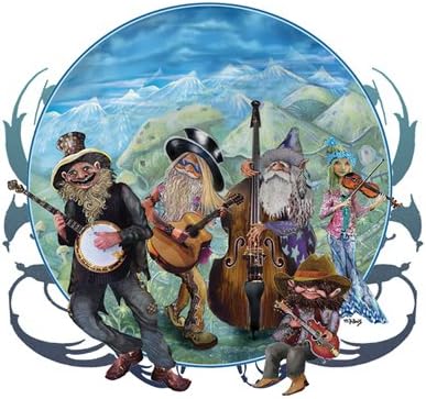 5" Weird Light Blue Hippie Sticker Bizzare Bluegrass Decals