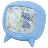 DISNEY(ディズニー) テレビ型アナログ目覚まし時計 スティッチ ブルー DIA-5518-8ST