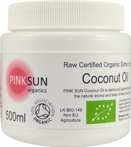 Organic Extra Virgin Coconut Oil 500 ml (460g) - Raw Coconut Oil - Certified Organic by the Soil Association - PINK SUN Organic Extra Virgin Coconut Oil 500 ml (460g) - Raw Coconut Oil - Certified Organic by the Soil Association - PINK SUN picture