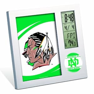 NCAA North Dakota Digital Desk Clock