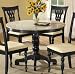 42 Inch Embassy Round Pedestal Table with Granite Top - Hillsdale Furniture - 4808-810-11