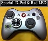 10 mode Silver Xbox 360 Wireless Modded Rapid Fire Controller with Red Led for Black OPS Mw2