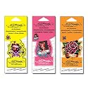 3-PACK Ed Hardy Car Air Freshener Lemon, Peach, Strawberry