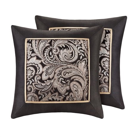 MP30-1538 Madison Park Aubrey Jacquard Square pillow Pair