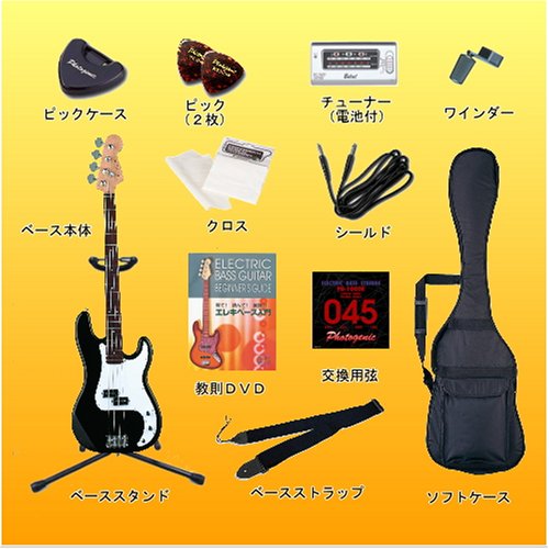 Cover image : ベース初心者にオススメ【プレシジョンタイプ】エレキベース入門新12点セット【PB-240/SB】