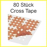 80 Stück Cross Tape "hautfarbe" 2,1 x 2,7cm Crosslings