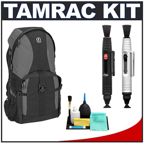 Tamrac 5550 Adventure 10 Photo Backpack (Gray/Black) + Accessory Kit for Canon Rebel XSi, XS, T1i, XTi, 50D, 7D, Nikon D40, D60, D3000, D5000, D90, D300, D300s, D700, Olympus Evolt E-30, E-450, E-520, E-620, and Sony Alpha A230, A330, A380, A500, A550, A700 Digital SLR Cameras