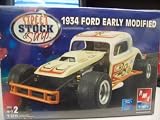 #38531 AMT/Ertl Street,Stock & Strip 1934 Ford Early Modified 1/25 Scale Plastic Model Kit. Needs Assembly