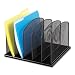 Safco Products Onyx 5 Upright Sections, Black (3256BL)
