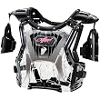 Thor MX Quadrant Protector Women's Roost Deflector Motocross Motorcycle Body Armor w/ Free B&F Heart Sticker Bundle - Clear/Black