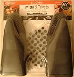 Review Dexas  / 4pc Silicone Mitts and Trivets Set - 2 oven mitts and 2 trivets, Gray