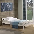 Einzelbett FELIX 90x190 cm, Kiefer wei� lackiert