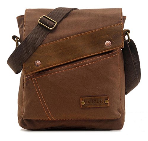 Small Vintage Canvas Shoulder Bag Messenger Case for Ipad Travel Portfolio Bag Jbp713