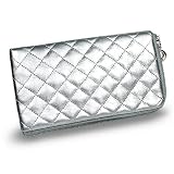 K152 silver carrying case for LG: Viewty, Prada, Motorola: RAZR2, MOTORAZR2 V8/V9, V3/V3i RAZR, K1 KRZR, K3, Z3, Z6, U6 PEBL, MOTO U9, Z8, Nokia: 3109, 3110, 3500 classic, 5310 Xpress Music, 5500, 6080, 6210 Navigator, 6220, 6230i, 6233/6234, 6300, 6300i,