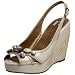 Report Women's Biel Jeweled Slingback Wedge,Nude,9 M US Report Women's Biel Jeweled Slingback Wedge,Nude,9 M US