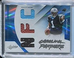 2011 Absolute Triple Jersey Ball Cam Newton 90/99 ROOKIE Card - NFL Slabbed Autographed Rookie Cards