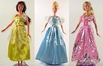 Barbie Doll Dresses - The Princess Collection (3 Dress Set) - DOLLS NOT INCLUDED