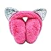 Orityle Winter Women Foldable Faux Fur Earmuff with Cute Sequins Cat Ear for Girls Ladies
