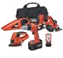 Black & Decker Bdc518b2 (5) Tool Combo Kit 18 Volt Drill Saw Sander Vac stud finder