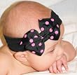 Polka Dot Bow Baby Headband