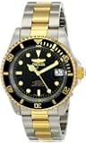 Invicta Pro Diver Japanese Watch Men's Mechanical with Analogue Display and Stainless Steel Bracelet