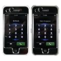 Kroo Fit Crystal Case for Apple iPhone 3G Bundled in 2s - Clear & Black