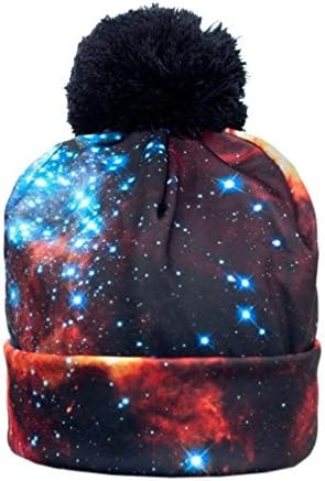 CHIC Women Men Winter Fashion 3D Galaxy Beanies Cap Unisex Hip Hop Sport Hat