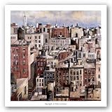 Big Apple by Didier Lourenco 35"x35" Art Print Poster Latin