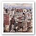 Big Apple by Didier Lourenco 35"x35" Art Print Poster Latin