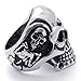 KONOV Jewelry Vintage Gothic Skull Biker Stainless Steel Men's Ring