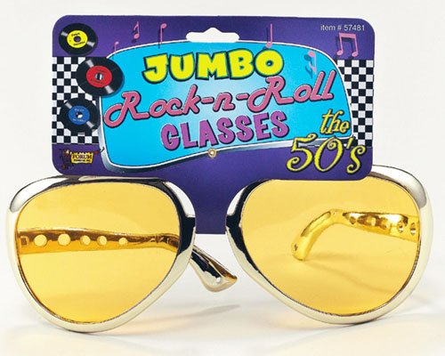 NEW JUMBO GOLD GLASSES 70S