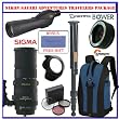 Wildlife Safari Adventure Package Features a Powerful Sigma 150-500mm f/5-6.3 AF APO DG OS HSM Telephoto Zoom Lens for Nikon Digital SLR Cameras + Bonus! Pentax PF-63 Zoom Spotting Scope