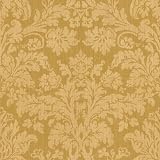 Damask Ochre Wallpaper by Waverly in Master Suites (Double Roll)
