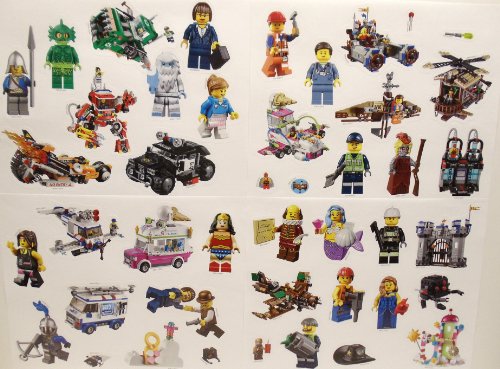 The Lego Movie Stickers Set Birthday Party Favor Collection Consisting of 50 Random 1
